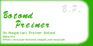 botond preiner business card